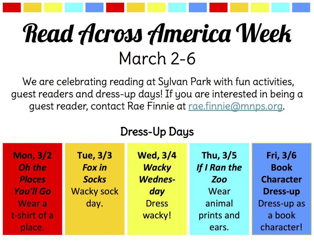 Read Across America @ SP – Sylvan Park Paideia Elementary School