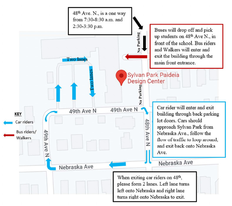 Arrival and Dismissal map 2024